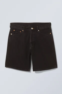 Weekday SPACE RELAXED DENIM SHORTS black Fashion