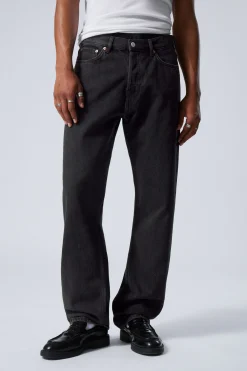 Weekday SPACE RELAXED STRAIGHT LEG JEANS tuned black black Flash Sale