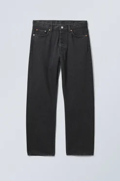 Weekday SPACE RELAXED STRAIGHT LEG JEANS tuned black black Flash Sale