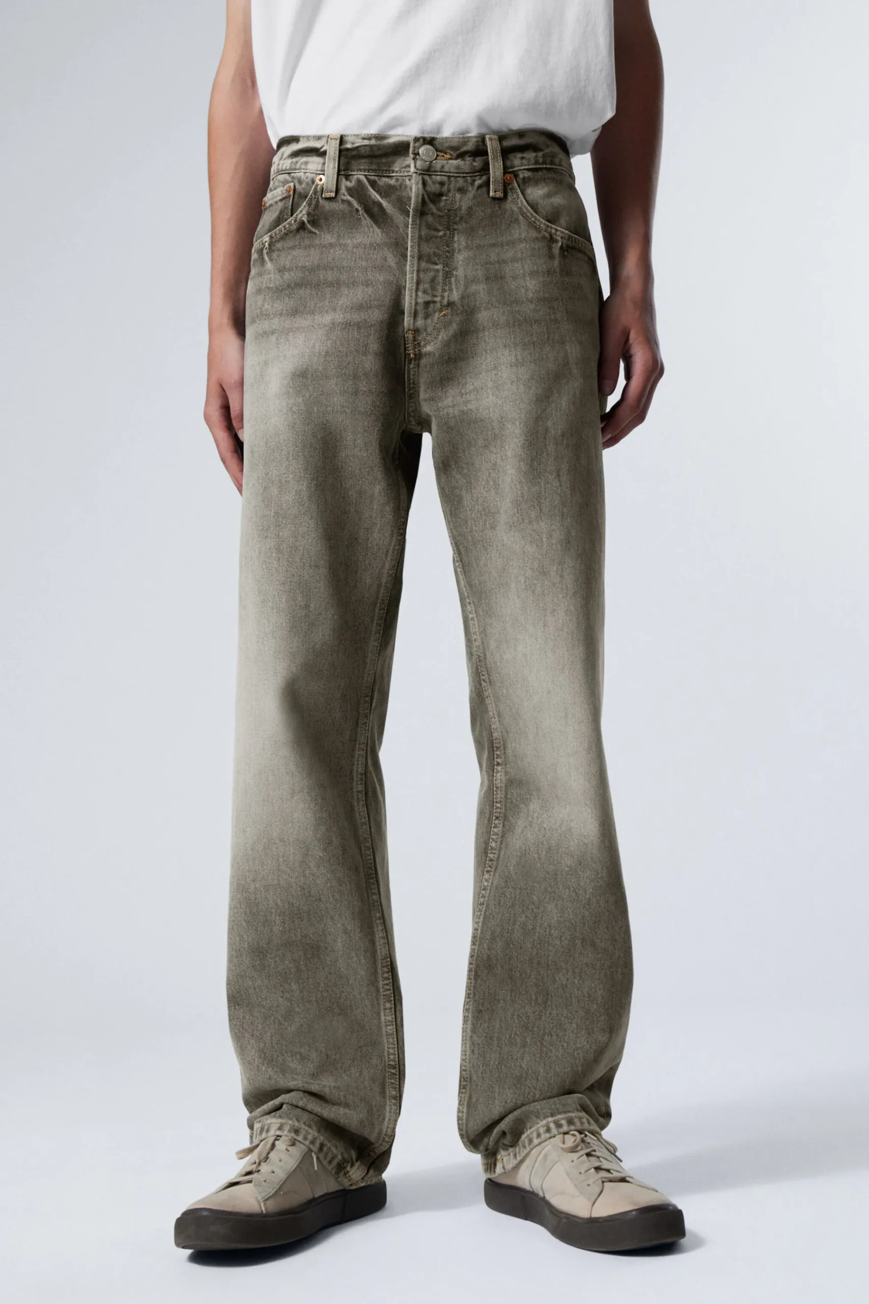 Weekday SPACE RELAXED STRAIGHT LEG JEANS canyon grey medium grey Store