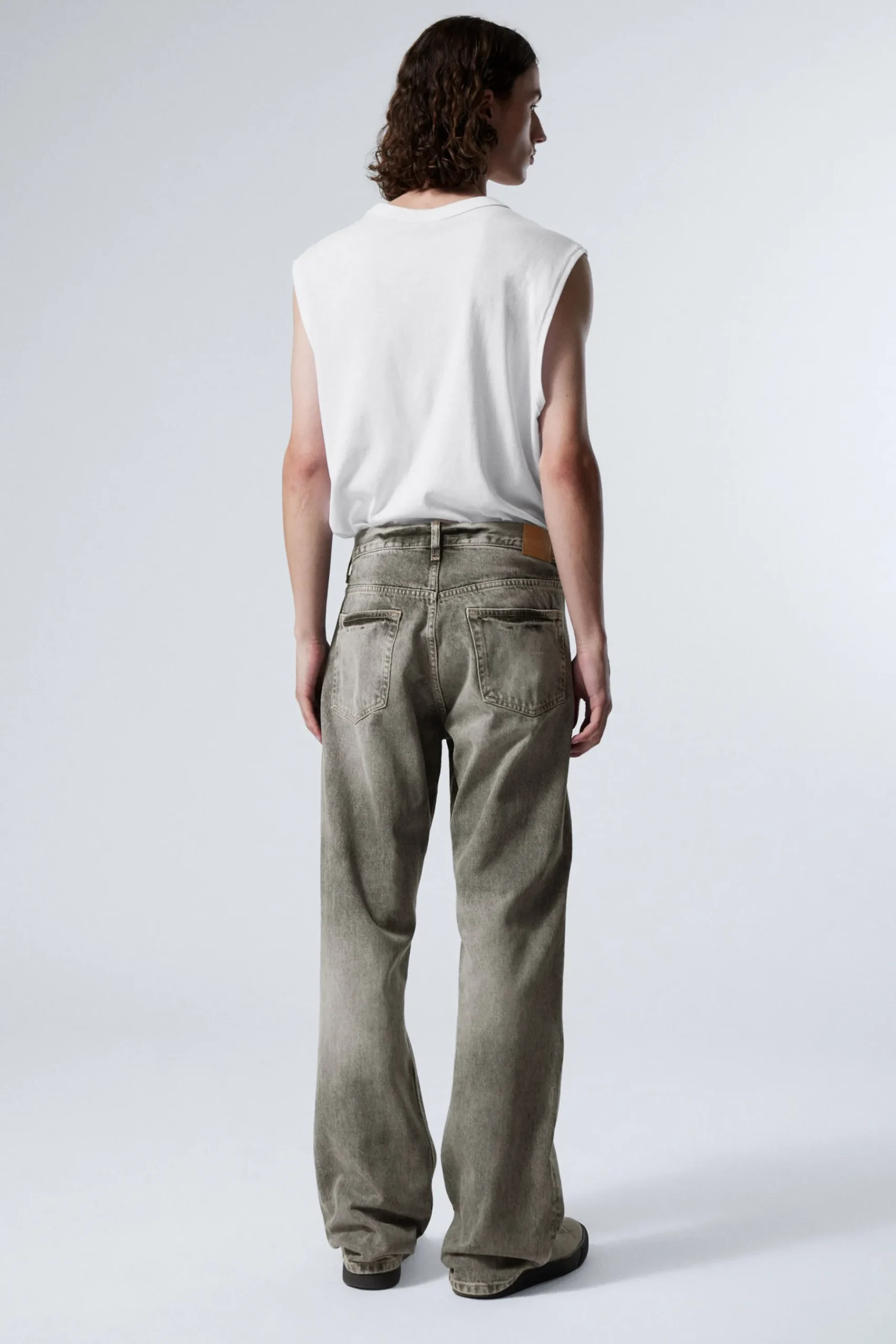 Weekday SPACE RELAXED STRAIGHT LEG JEANS canyon grey medium grey Store
