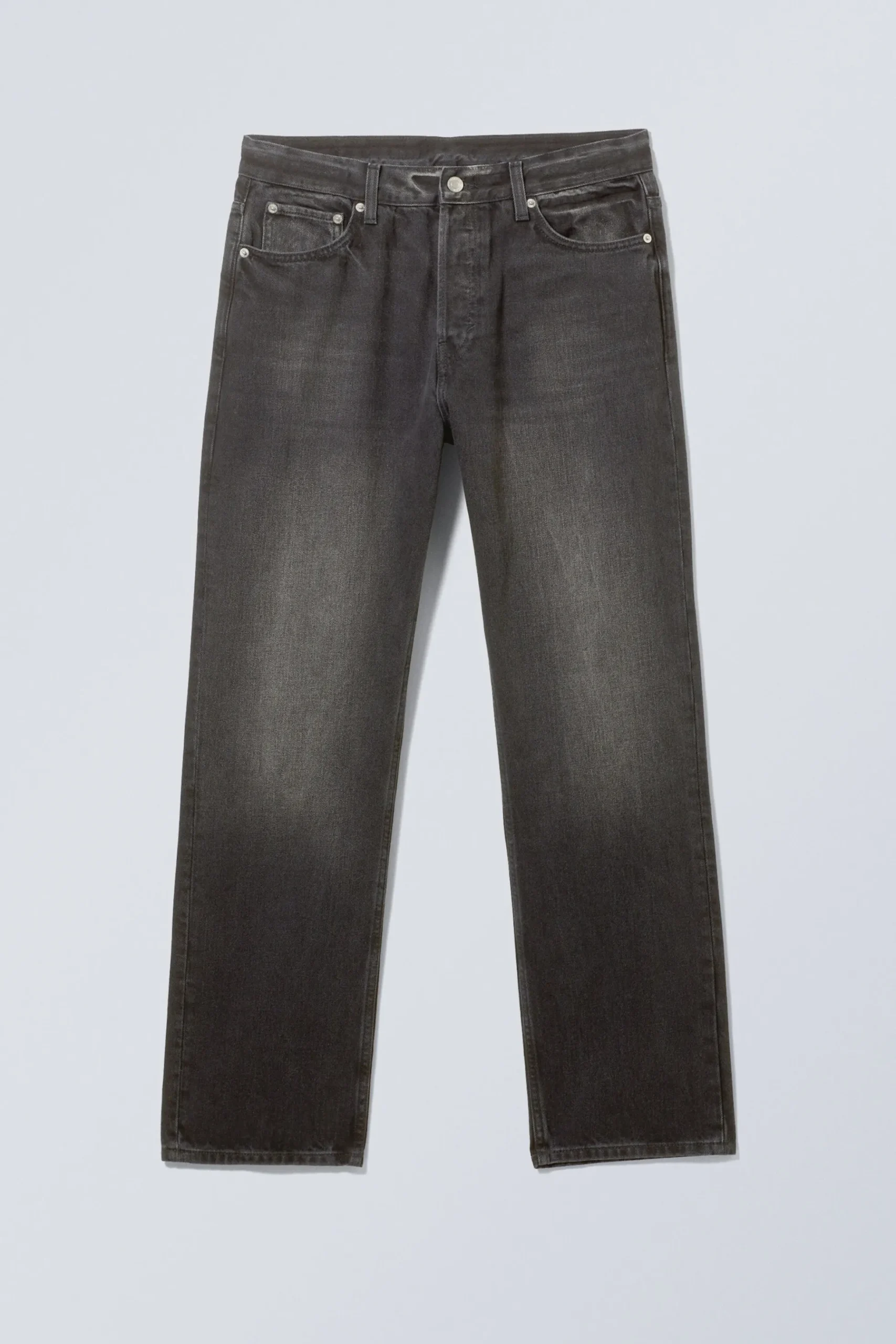 Weekday SPACE RELAXED STRAIGHT LEG JEANS obsidian black black Online