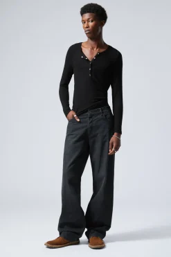 Weekday SPHERE LOW RISE LOOSE STRAIGHT LEG JEANS blue layer Store