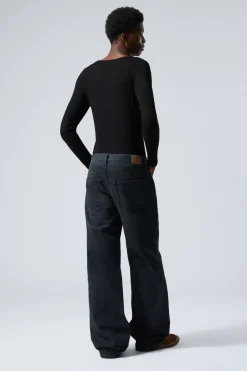 Weekday SPHERE LOW RISE LOOSE STRAIGHT LEG JEANS blue layer Store
