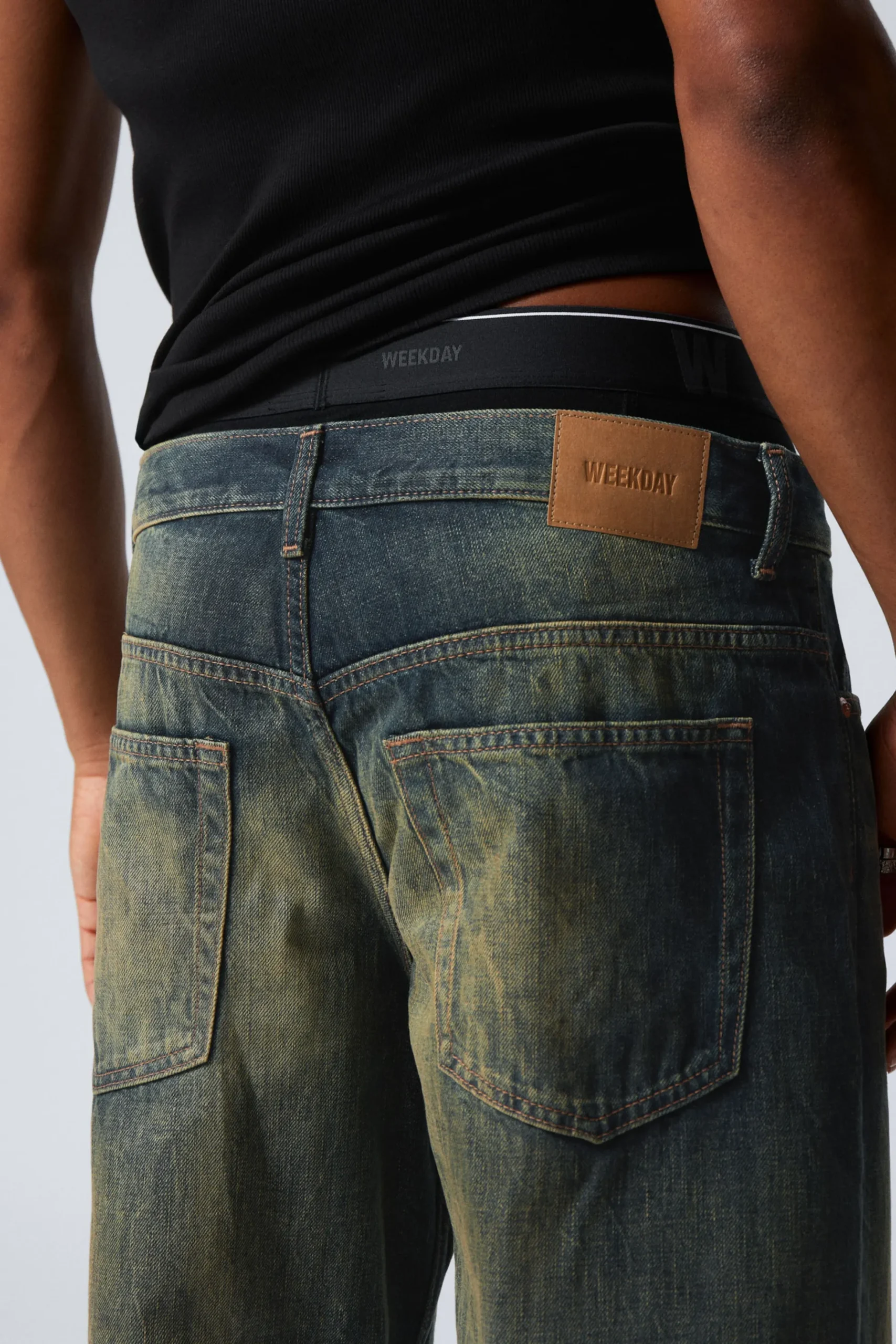 Weekday SPHERE LOW RISE LOOSE STRAIGHT LEG JEANS carson blue medium blue Cheap
