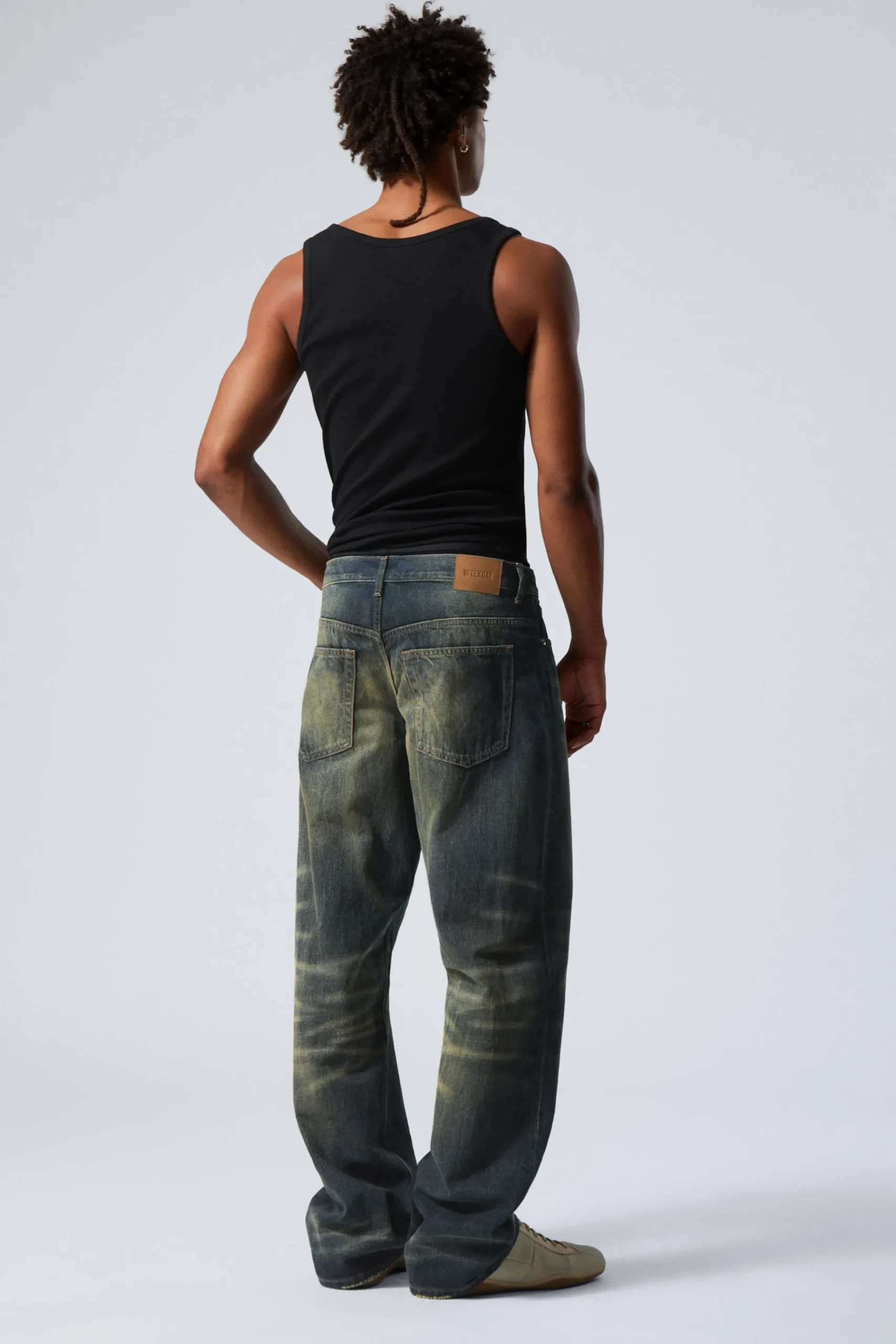 Weekday SPHERE LOW RISE LOOSE STRAIGHT LEG JEANS carson blue medium blue Cheap