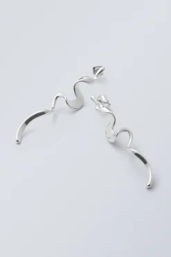 Weekday SPIRAL EARINGS silver-coloured Cheap