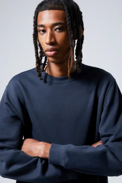 Weekday STANDARD MIDWEIGHT SWEATSHIRT dark blue Best Sale