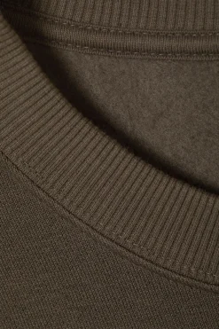Weekday STANDARD MIDWEIGHT SWEATSHIRT dark mole Cheap