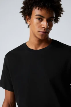 Weekday STANDARD MIDWEIGHT T-SHIRT black Hot