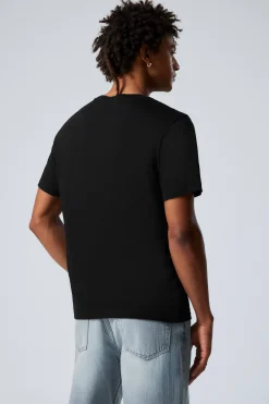Weekday STANDARD MIDWEIGHT T-SHIRT black Hot