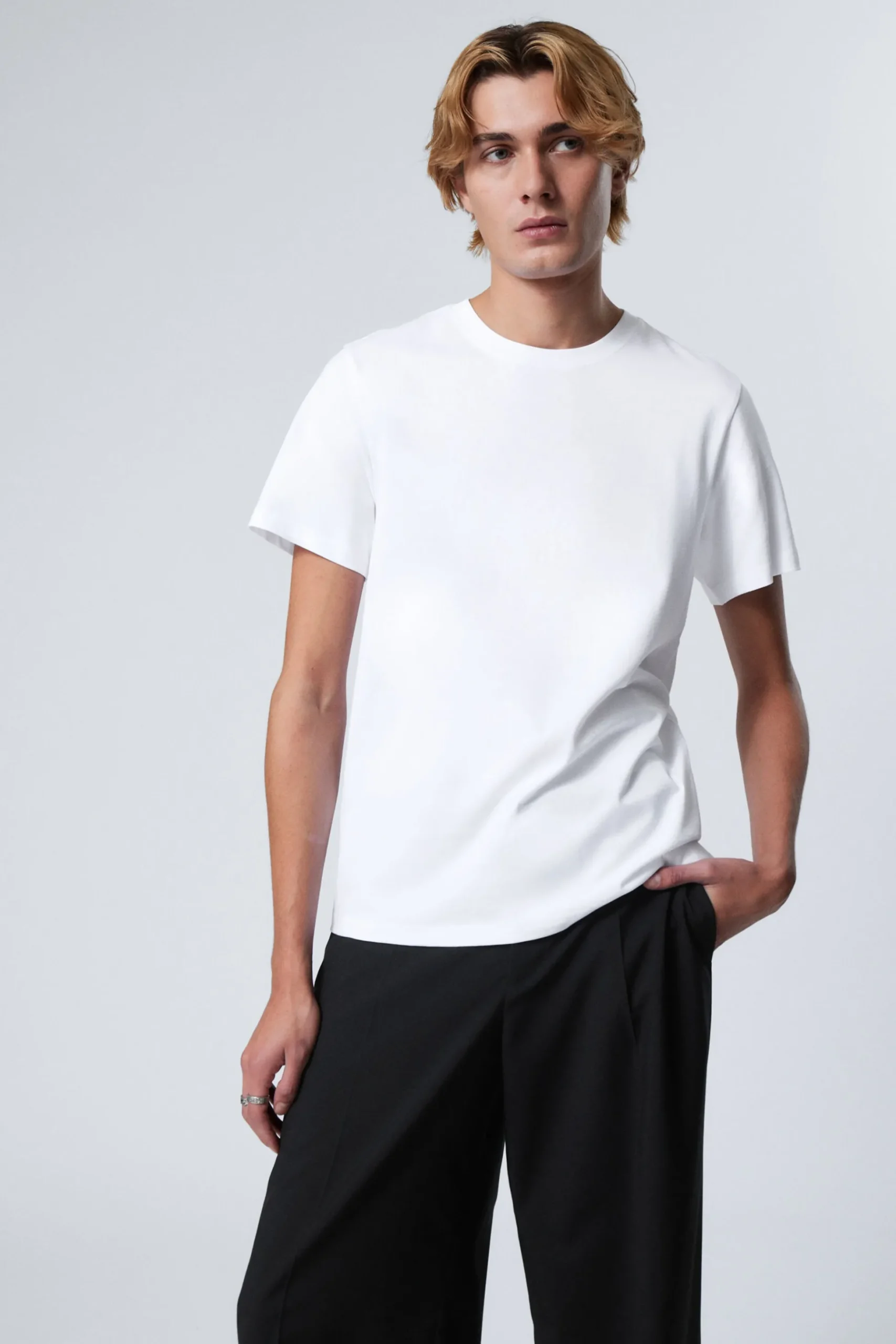 Weekday STANDARD MIDWEIGHT T-SHIRT white Clearance