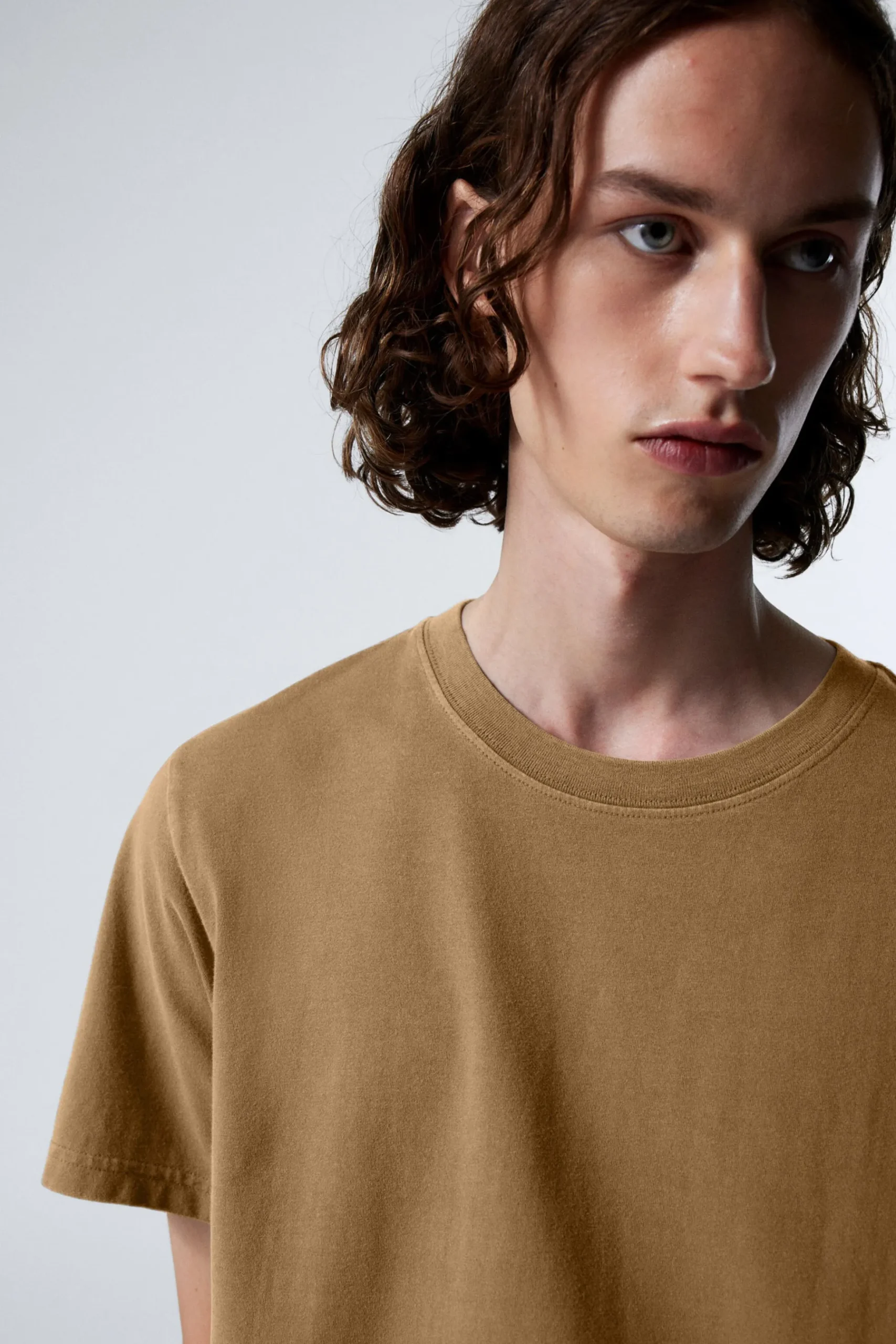 Weekday STANDARD MIDWEIGHT T-SHIRT dusty brown Store