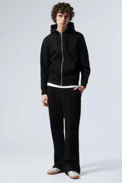 Weekday STANDARD MIDWEIGHT ZIP HOODIE black Shop