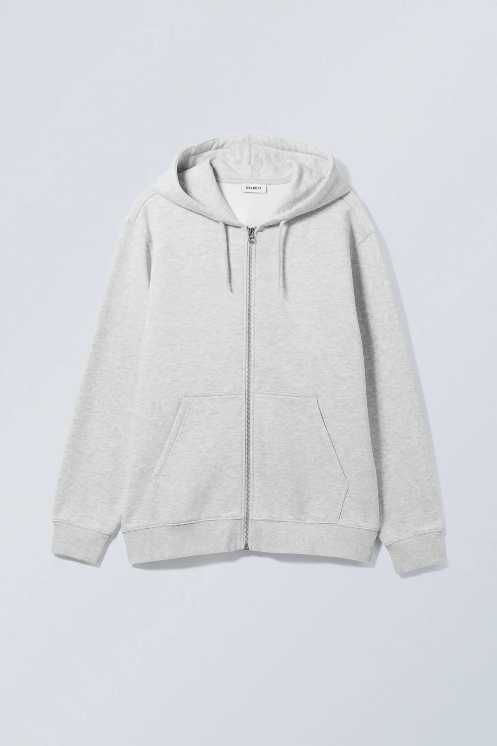 Weekday STANDARD MIDWEIGHT ZIP HOODIE grey Best Sale