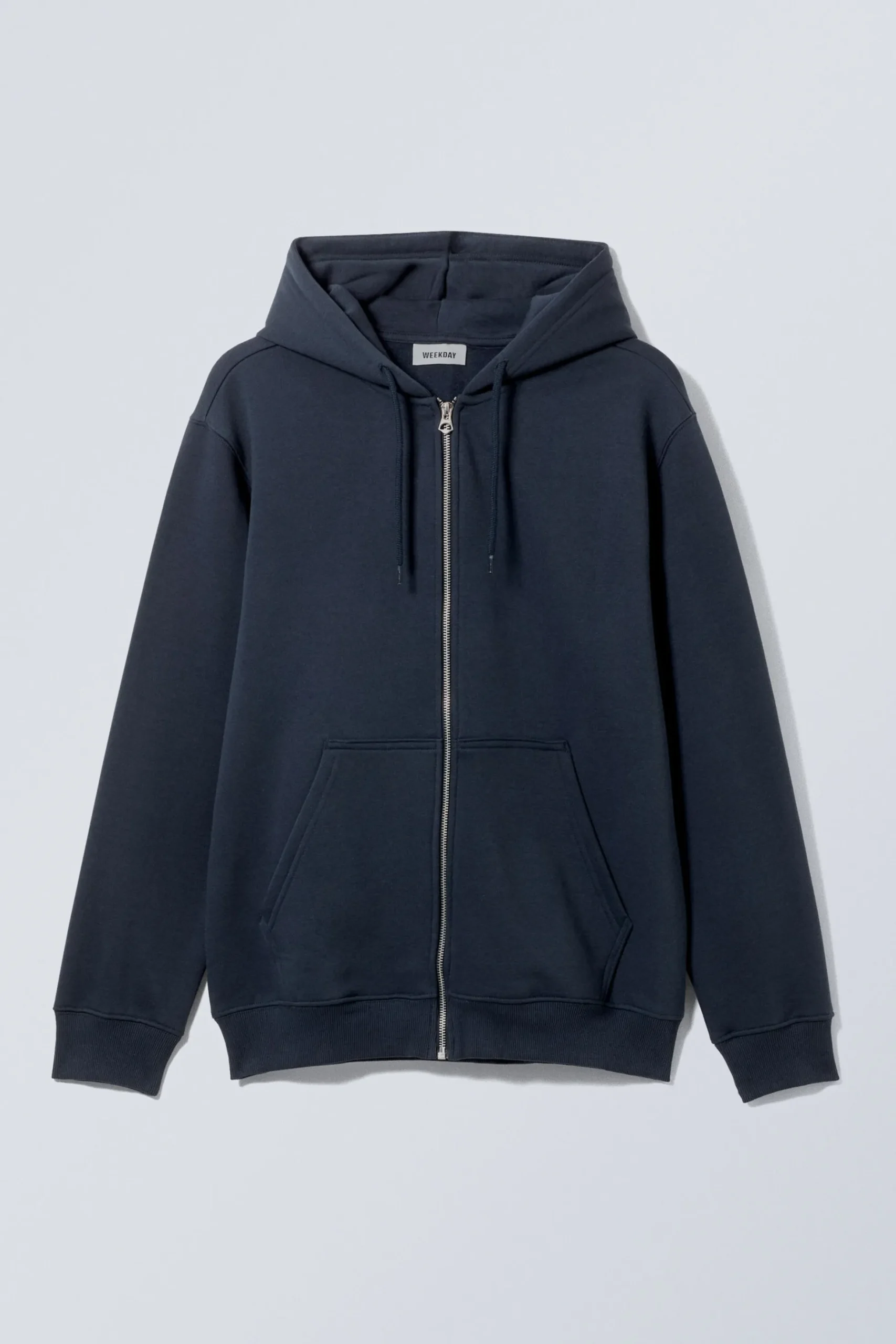 Weekday STANDARD MIDWEIGHT ZIP HOODIE dark blue Store