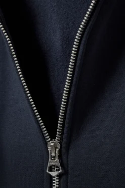 Weekday STANDARD MIDWEIGHT ZIP HOODIE dark blue Store