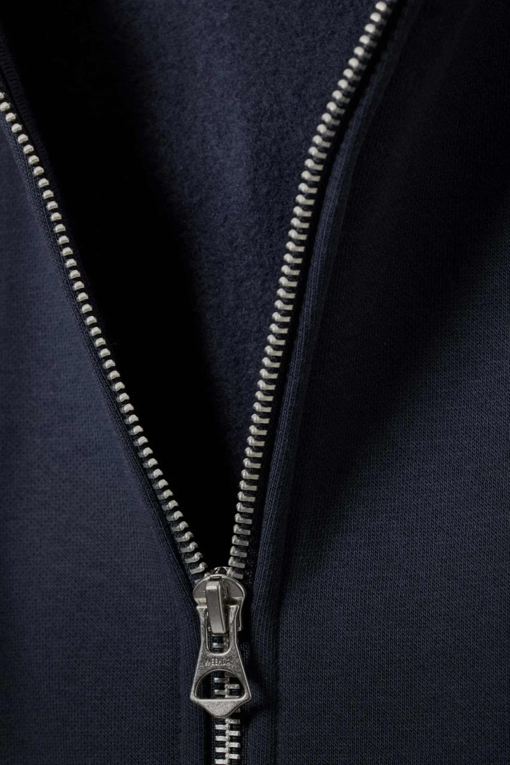 Weekday STANDARD MIDWEIGHT ZIP HOODIE dark blue Store