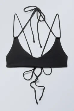 Weekday STRAPPY BIKINI TOP black Fashion