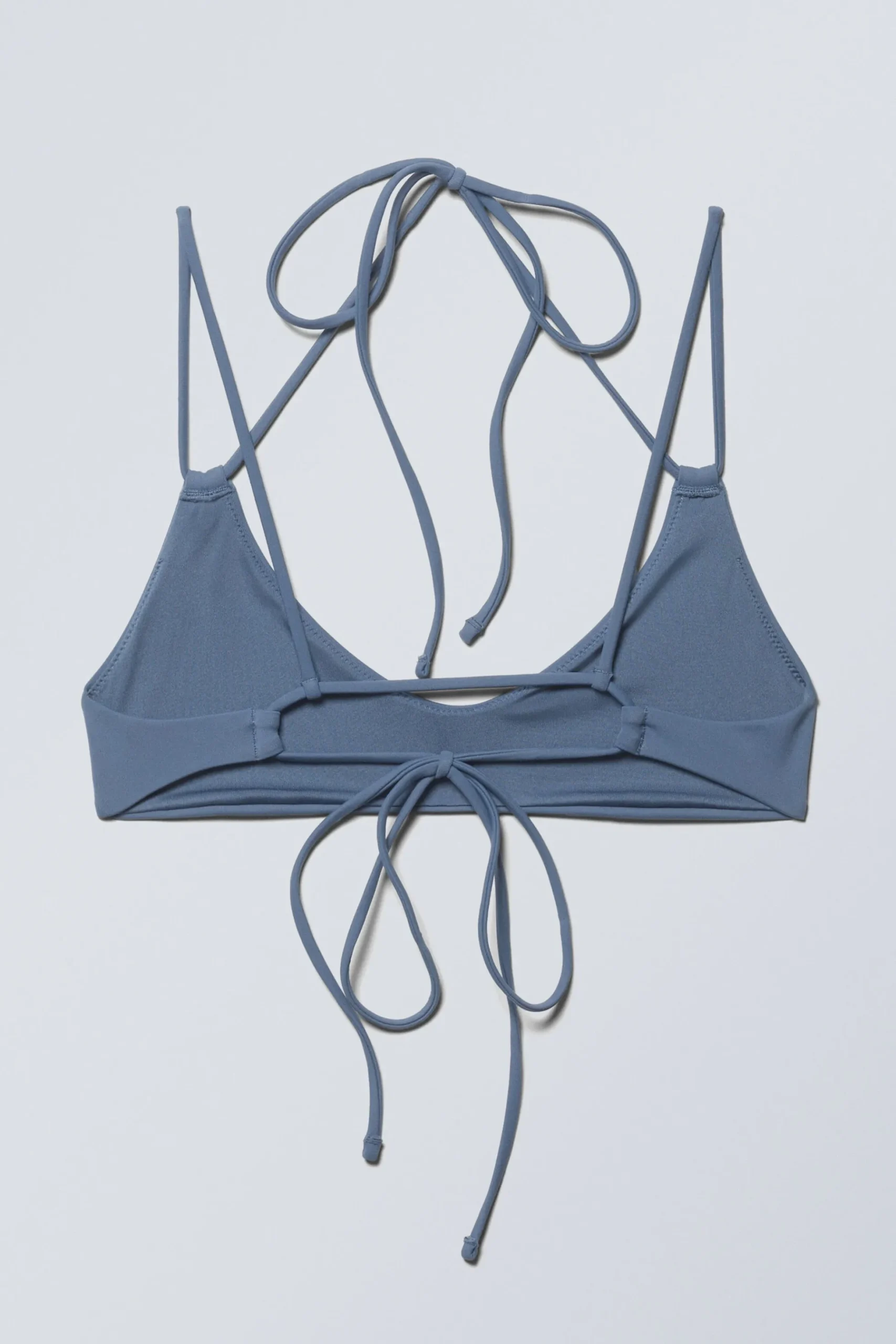 Weekday STRAPPY BIKINI TOP dusty blue Best Sale