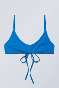Weekday STRAPPY BIKINI TOP bright blue Flash Sale