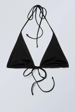 Weekday STRAPPY TRIANGLE BIKINI TOP black Shop