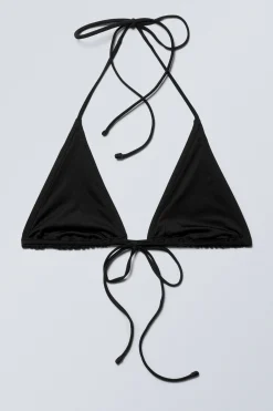 Weekday STRAPPY TRIANGLE BIKINI TOP black Shop