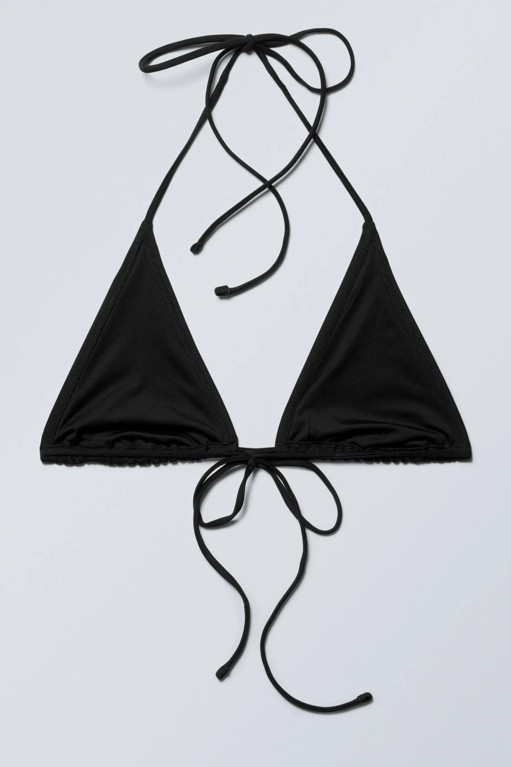 Weekday STRAPPY TRIANGLE BIKINI TOP black Shop
