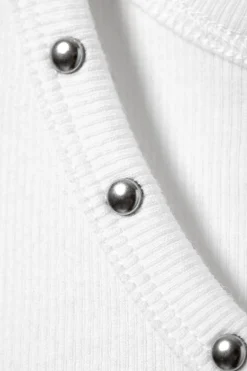 Weekday STUD DETAILED TANK TOP white Clearance