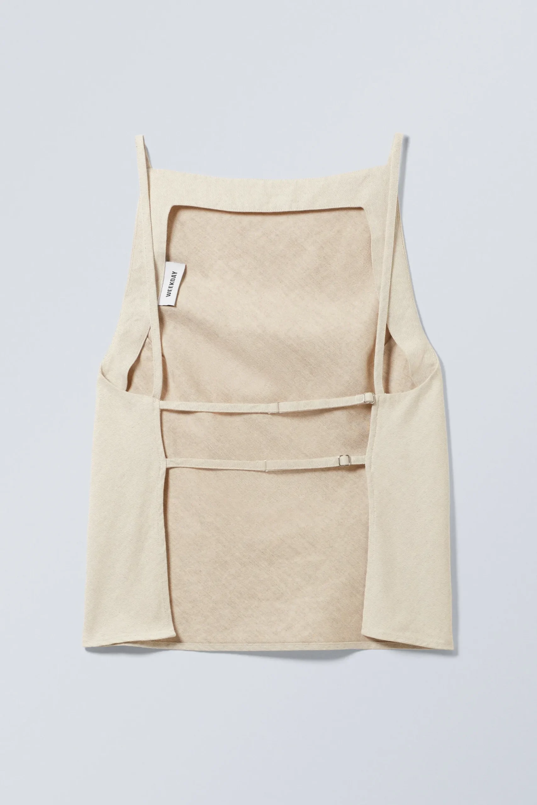 Weekday SUITING LINEN BLEND OPEN BACK TOP ecru Best Sale