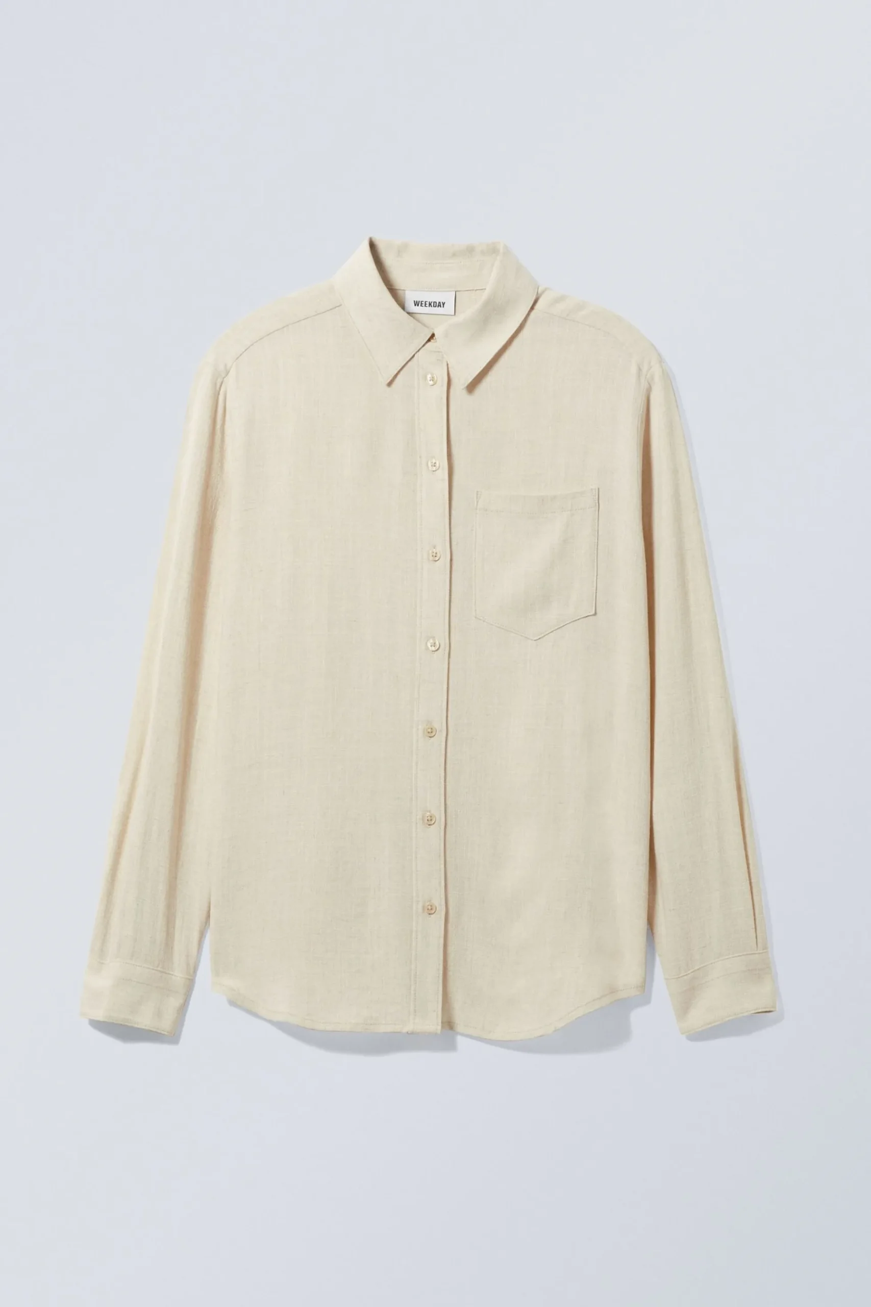 Weekday TESSA LINEN MIX SHIRT off-white Best