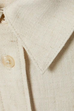 Weekday TESSA LINEN MIX SHIRT off-white Best