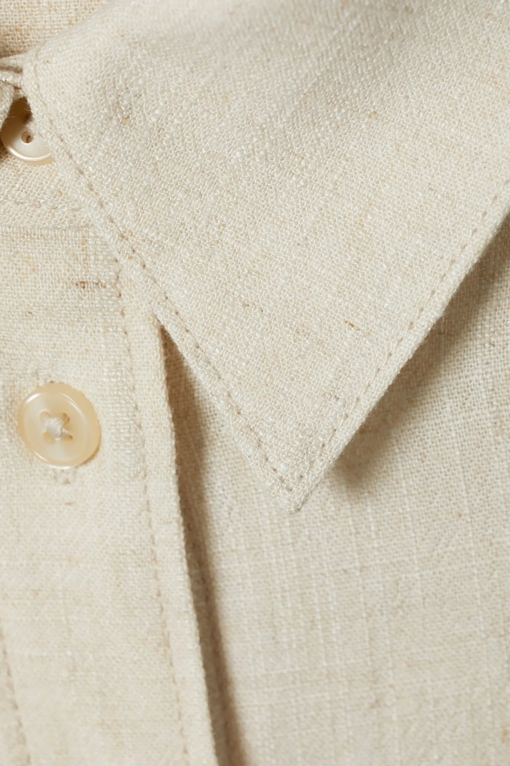 Weekday TESSA LINEN MIX SHIRT off-white Best