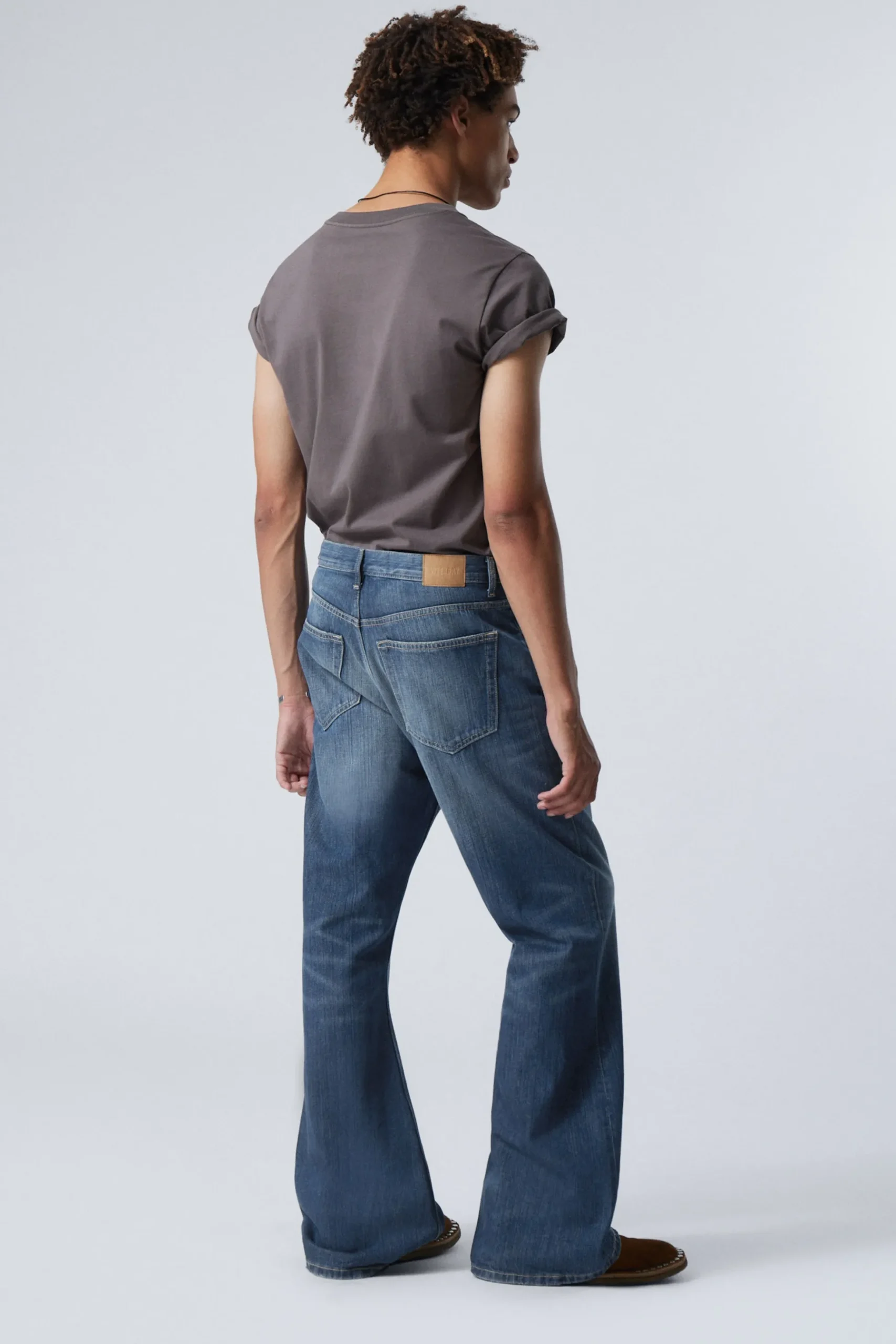 Weekday TIME LOOSE BOOTCUT LEG JEANS mine blue medium blue Flash Sale