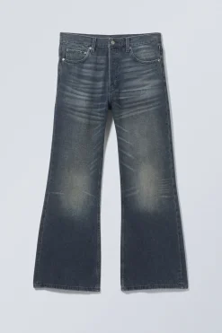 Weekday TIME LOOSE BOOTCUT LEG JEANS deep ocean blue dark blue Clearance
