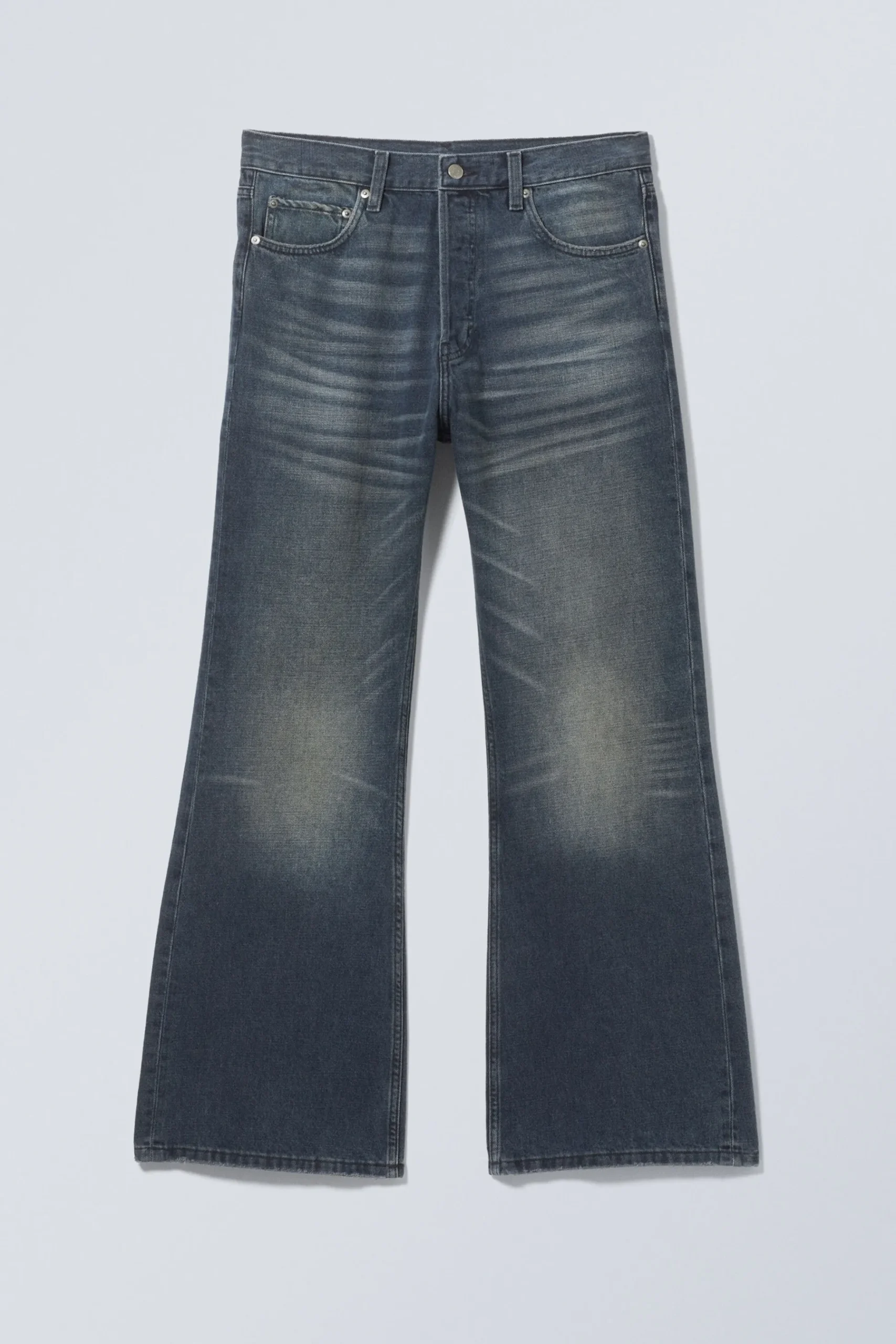 Weekday TIME LOOSE BOOTCUT LEG JEANS deep ocean blue dark blue Clearance