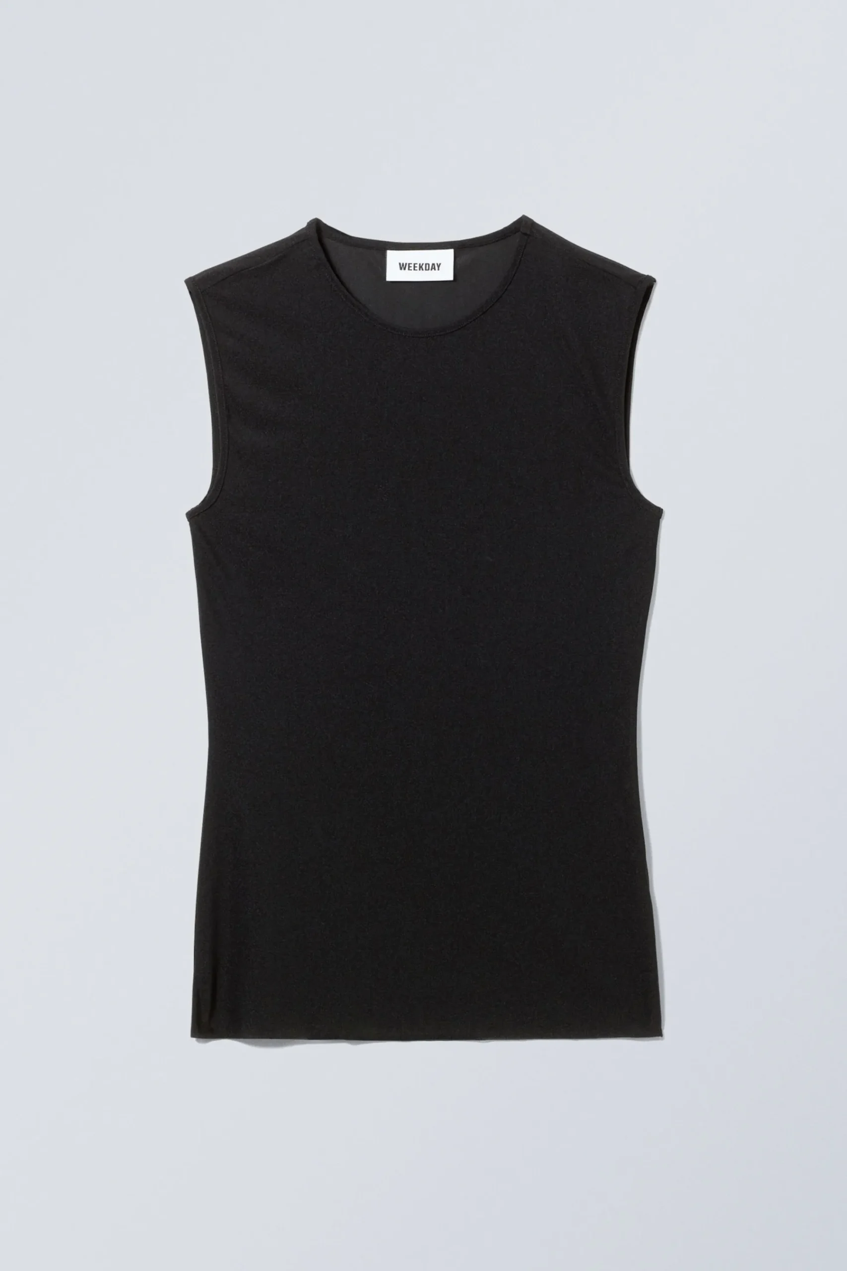 Weekday TRANSPARENT TANK TOP black Best