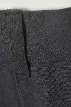 Weekday UNO LOOSE LINEN SUIT TROUSER dark grey Cheap