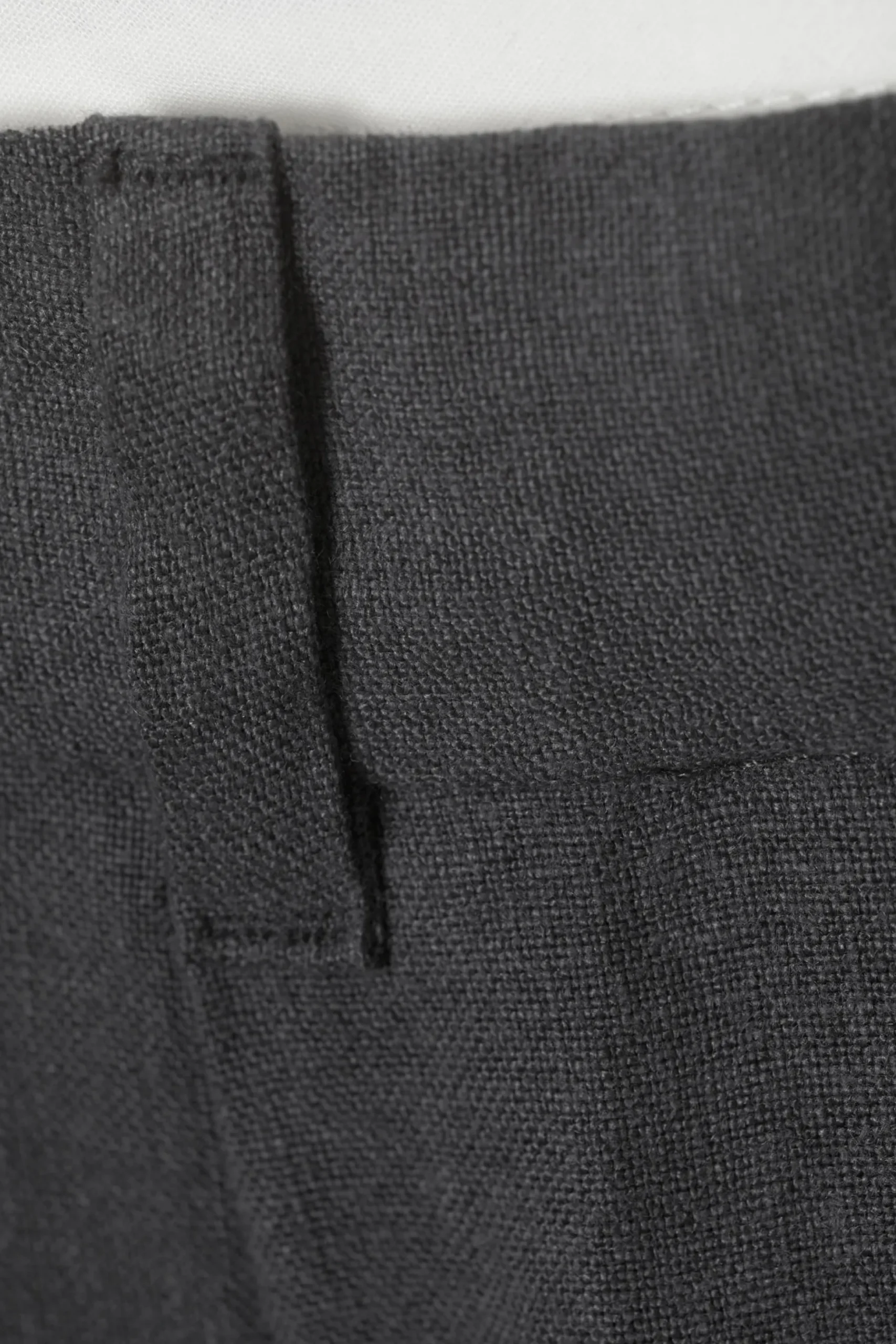 Weekday UNO LOOSE LINEN SUIT TROUSER dark grey Cheap