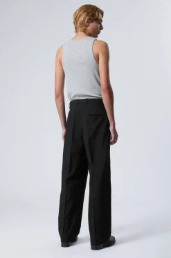 Weekday UNO LOOSE SUIT TROUSERS black Store