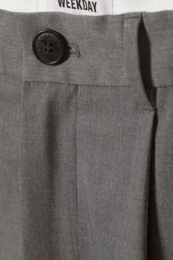 Weekday UNO LOOSE SUIT TROUSERS dark grey Cheap