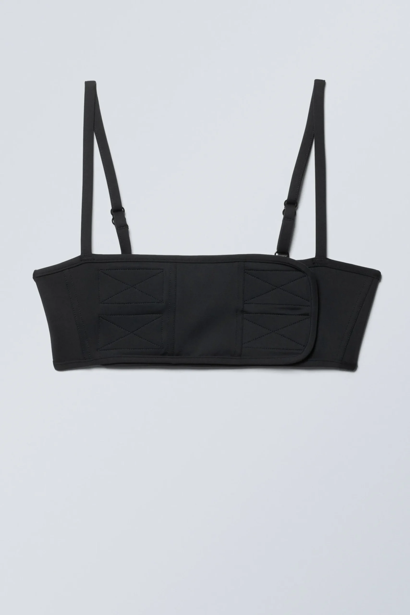 Weekday VELCRO BIKINI TOP black Shop
