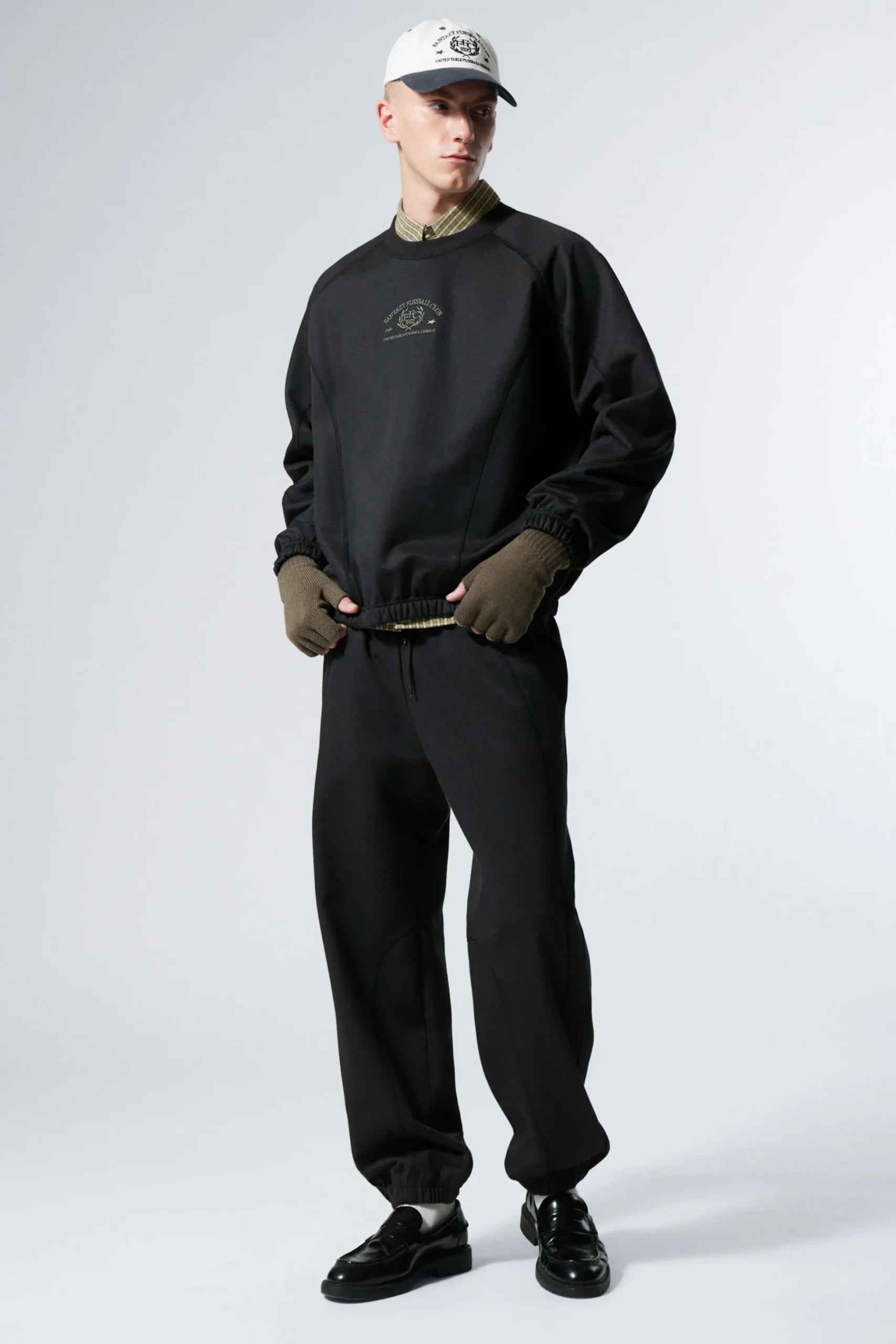 Weekday WARM UP LOOSE FIT SWEATSHIRT black Discount