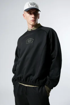 Weekday WARM UP LOOSE FIT SWEATSHIRT black Discount