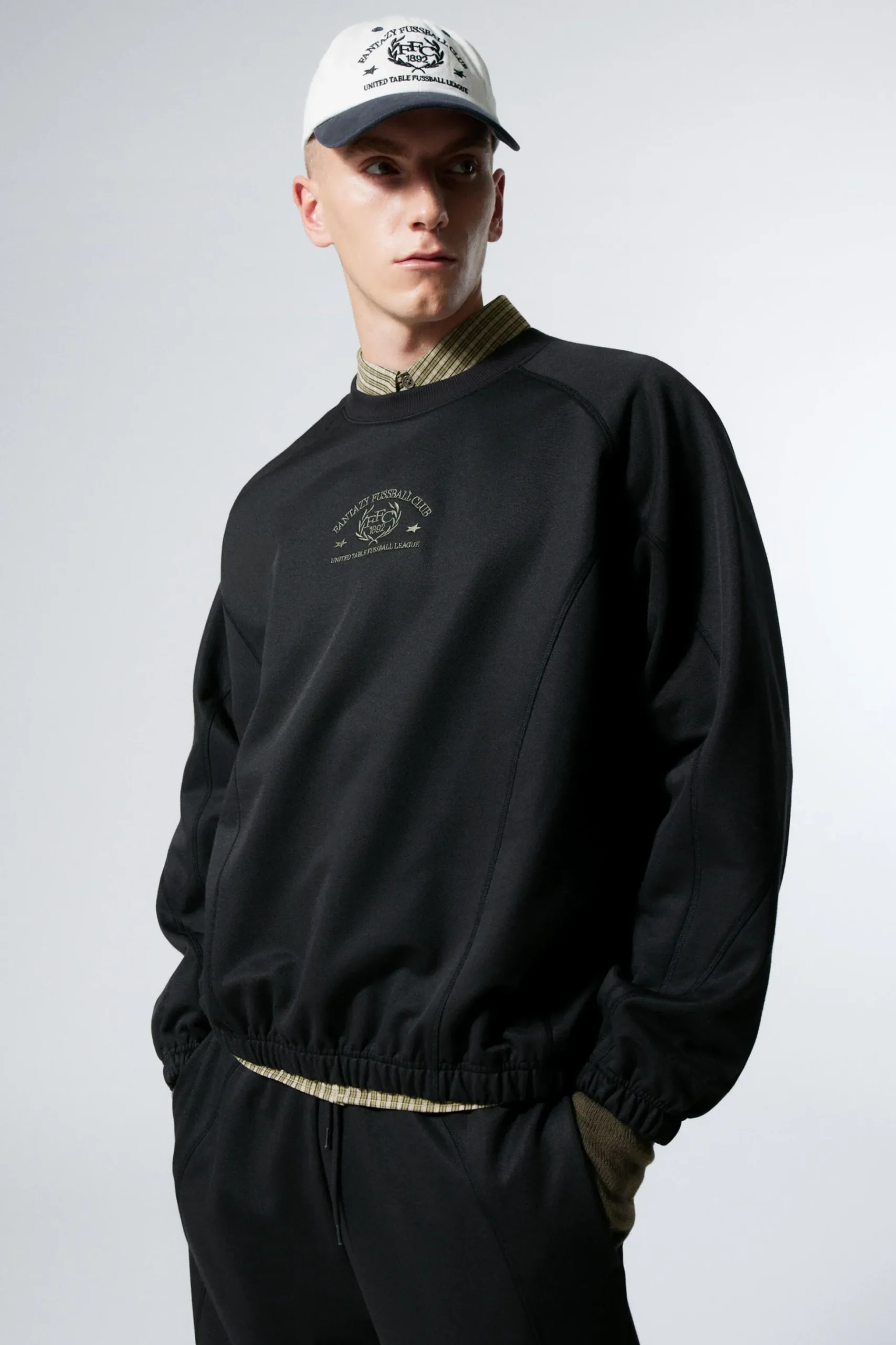 Weekday WARM UP LOOSE FIT SWEATSHIRT black Discount