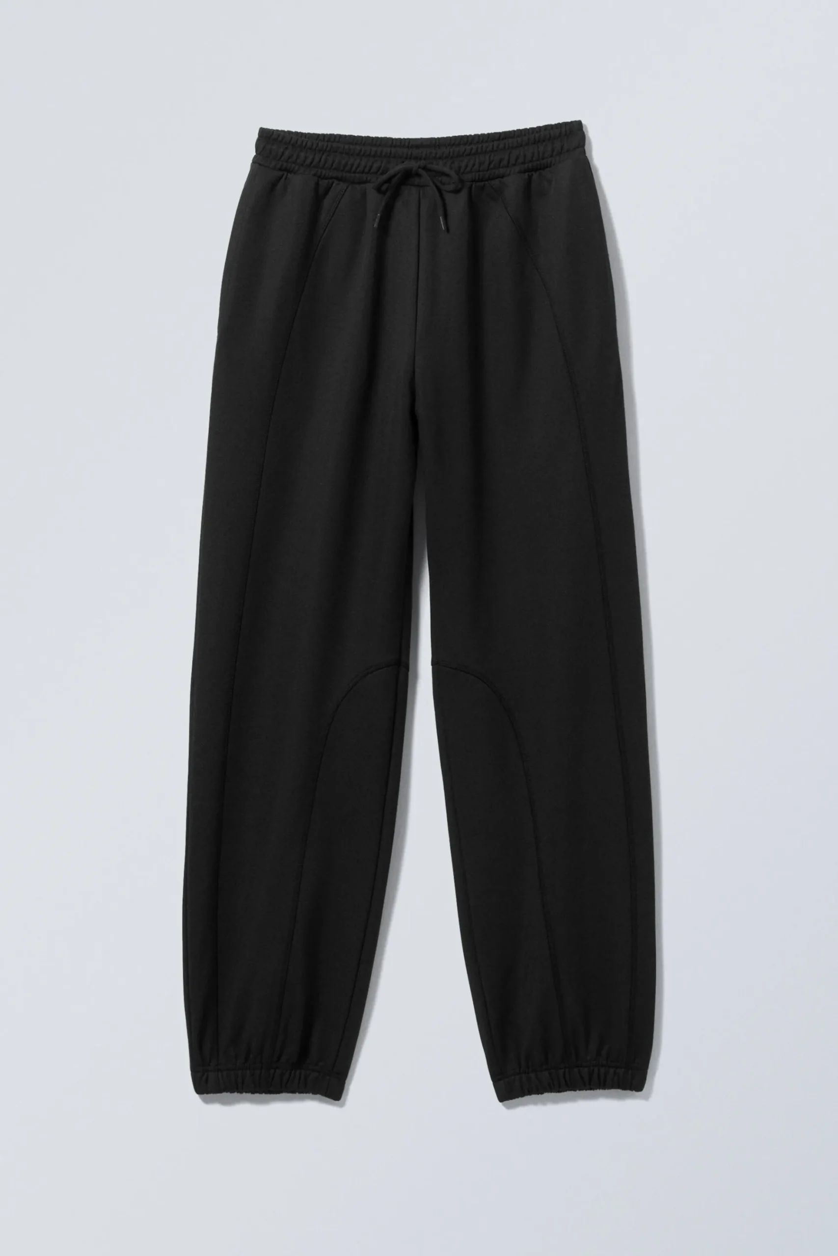 Weekday WARM UP STRAIGHT FIT SWEATPANTS black New