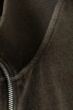 Weekday WASHED VELVET MINI JACKET washed black Fashion