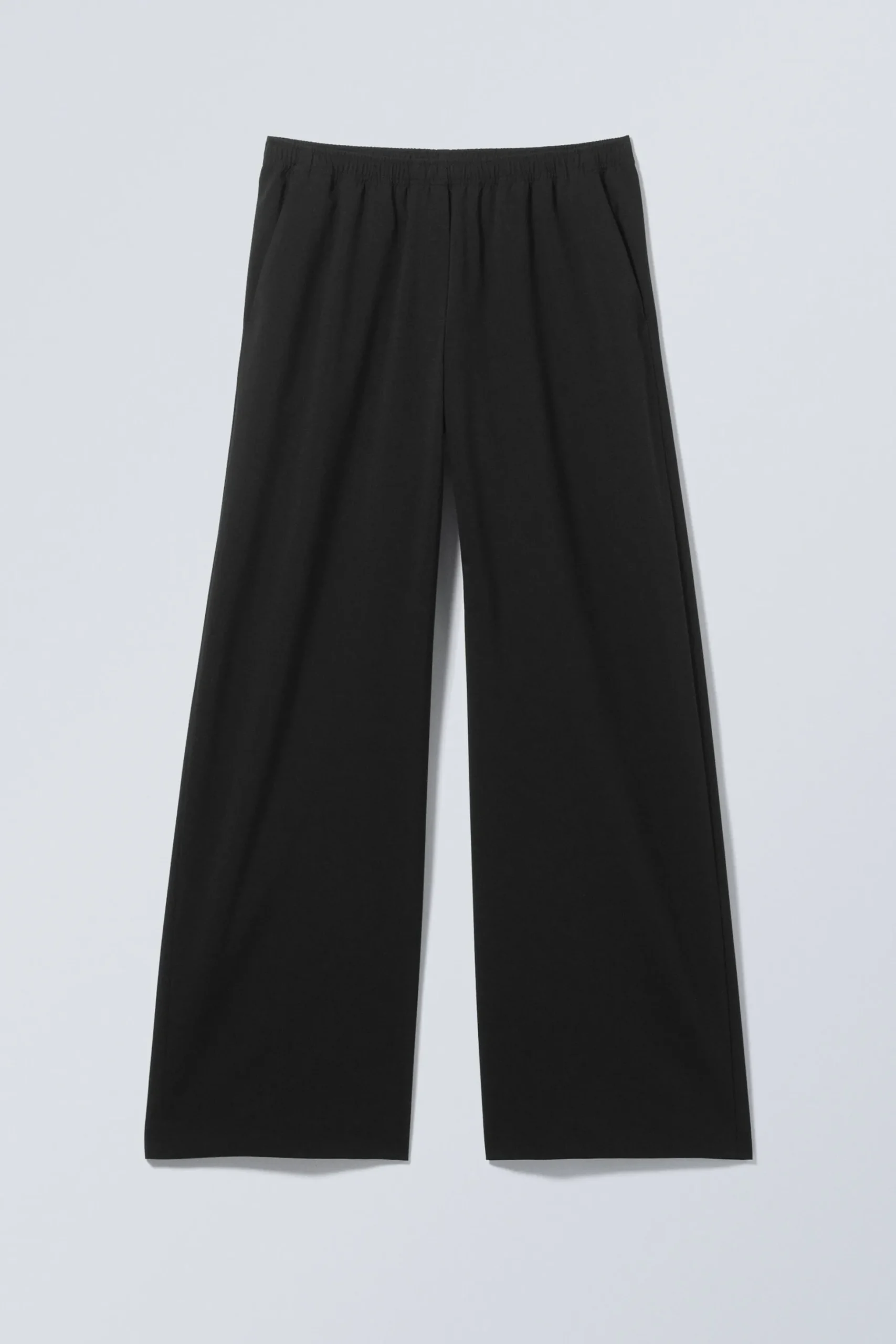 Weekday WIDE PULL ON SUITING TROUSERS black Cheap