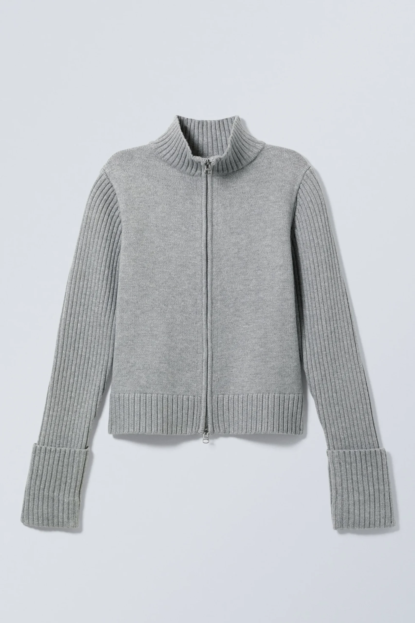 Weekday WINONA ZIP CARDIGAN grey melange Online