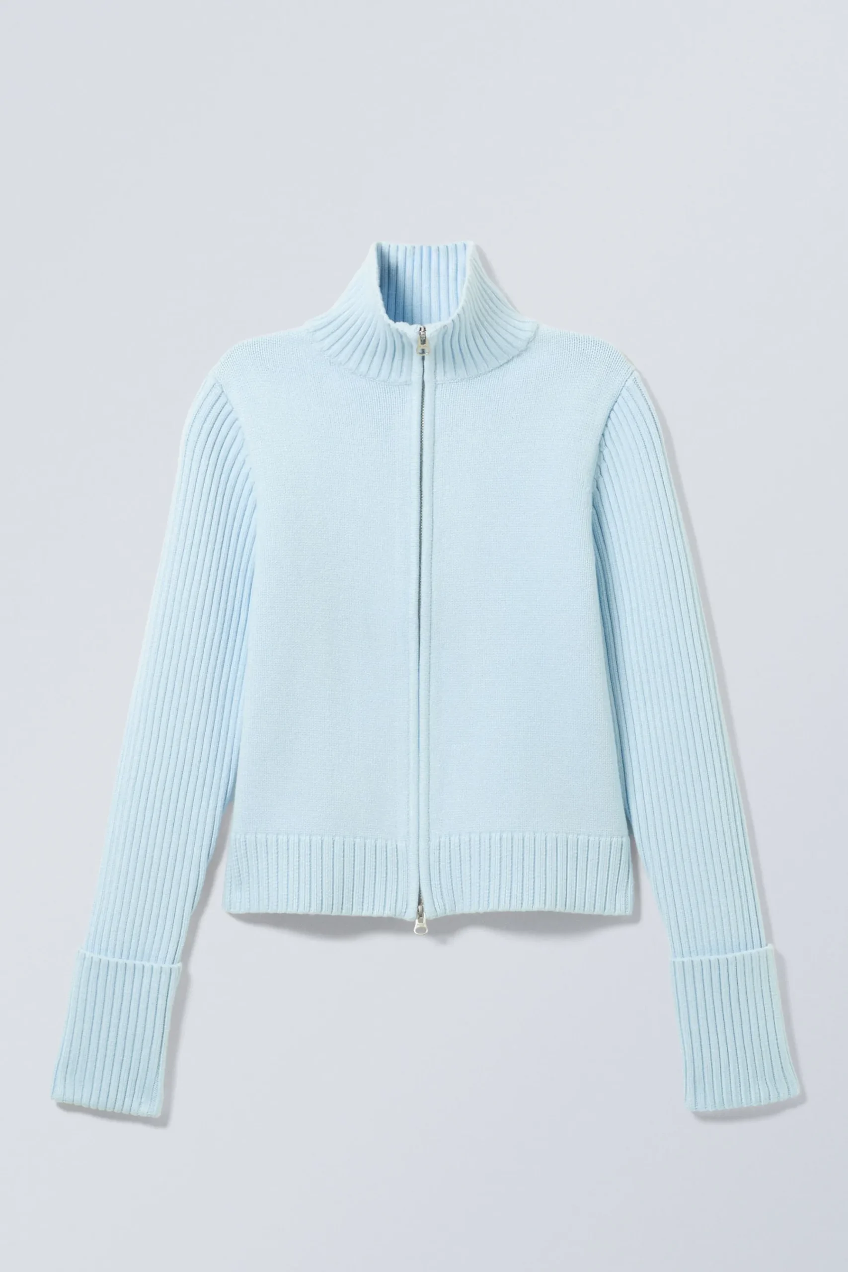 Weekday WINONA ZIP CARDIGAN light blue Online